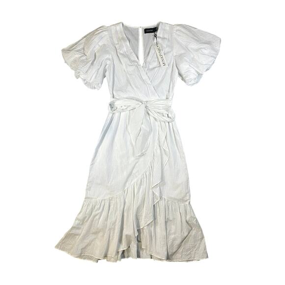 Minkpink Jessey Wrap Midi Dress NWT - S - Picture 2 of 7